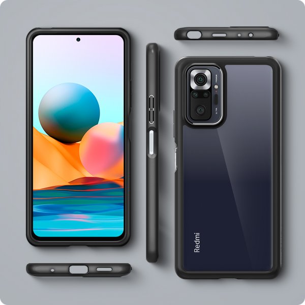 Spigen Xiaomi Redmi Note 10 Pro Skal Ultra Hybrid Matte Black