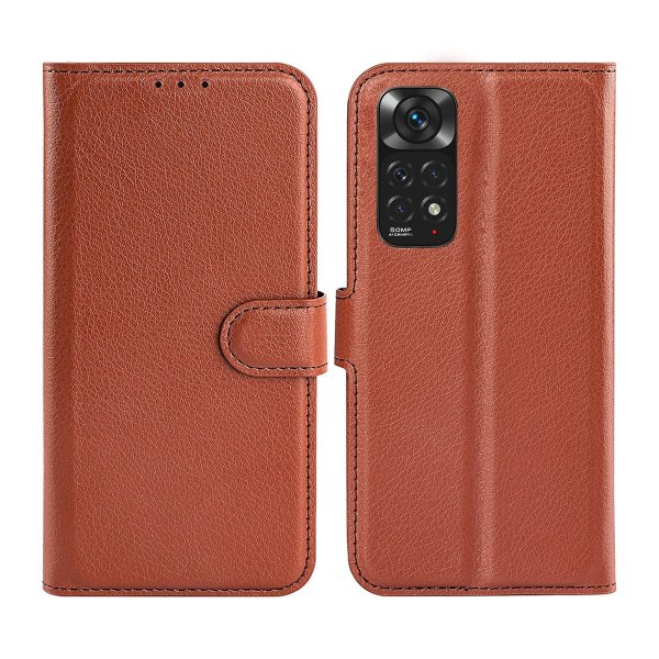 Xiaomi Redmi Note 11 Pro Fodral med Stativ Brun