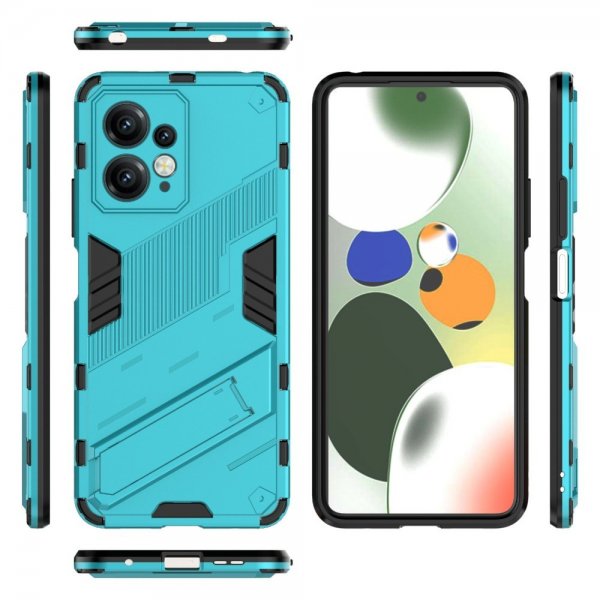 Xiaomi Redmi Note 12 Skal med Stativ Blå