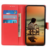 Xiaomi Redmi Note 13 4G Fodral Litchi Röd