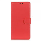 Xiaomi Redmi Note 13 4G Fodral Litchi Röd