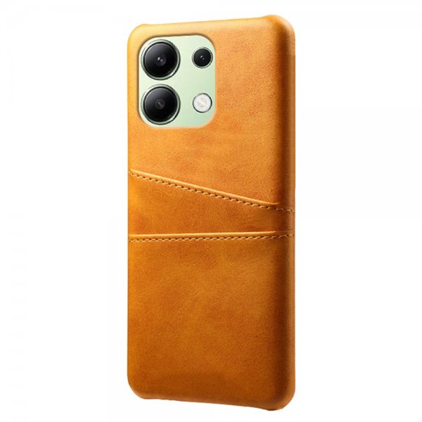 Xiaomi Redmi Note 13 4G Skal med två Kortfack Ljusbrun