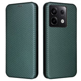 Xiaomi Redmi Note 13 5G Fodral Kolfibertextur Grön