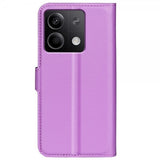 Xiaomi Redmi Note 13 5G Fodral Litchi Lila