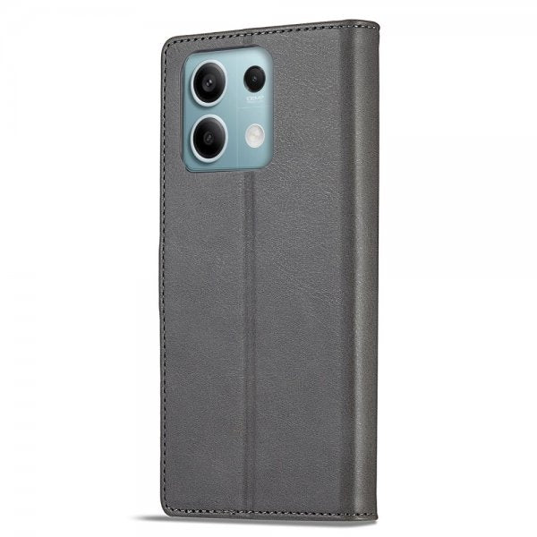 Lc.Imeeke Xiaomi Redmi Note 13 5G Fodral med Kortfack Stativfunktion Grå