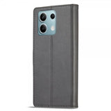 Lc.Imeeke Xiaomi Redmi Note 13 5G Fodral med Kortfack Stativfunktion Grå