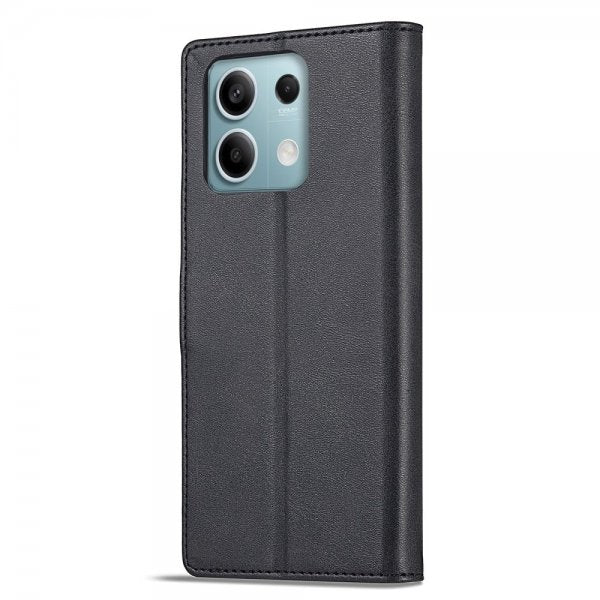 Lc.Imeeke Xiaomi Redmi Note 13 5G Fodral med Kortfack Stativfunktion Svart