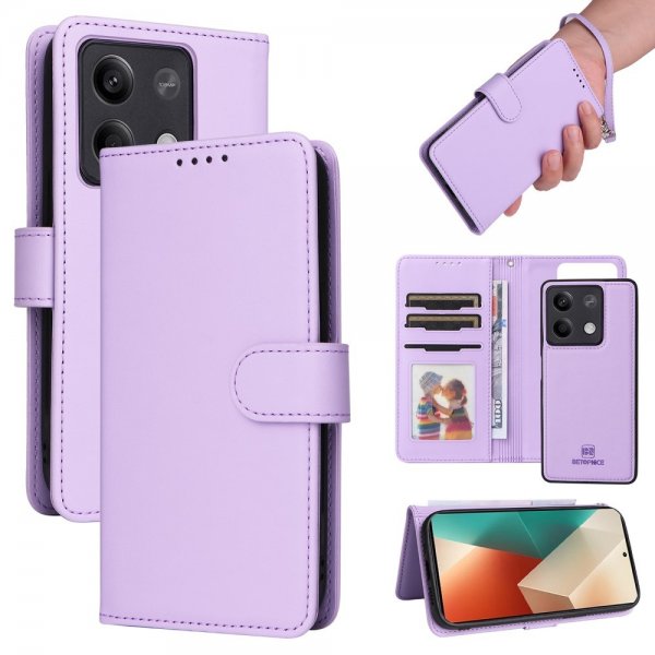 Betopnice Xiaomi Redmi Note 13 5G Fodral med Löstagbart Skal 005 Lila