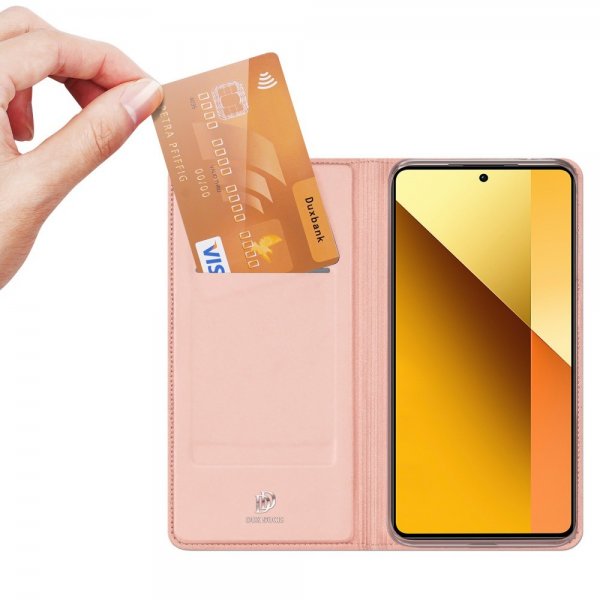 Dux Ducis Xiaomi Redmi Note 13 5G Fodral Skin Pro Series Rosa