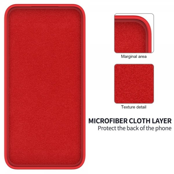 Xiaomi Redmi Note 13 5G Skal med Strap Silikon Röd