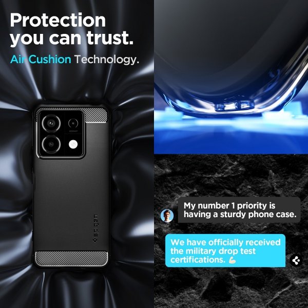 Spigen Xiaomi Redmi Note 13 Pro 5G Skal Rugged Armor Matte Black
