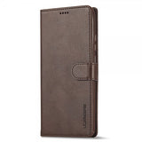 Lc.Imeeke Xiaomi Redmi Note 13 Pro 5G Fodral med Kortfack Stativfunktion Brun