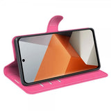 Xiaomi Redmi Note 13 Pro Plus 5G Fodral Litchi Magenta