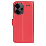 Xiaomi Redmi Note 13 Pro Plus 5G Fodral Litchi Röd