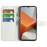 Xiaomi Redmi Note 13 Pro Plus 5G Fodral Litchi Vit