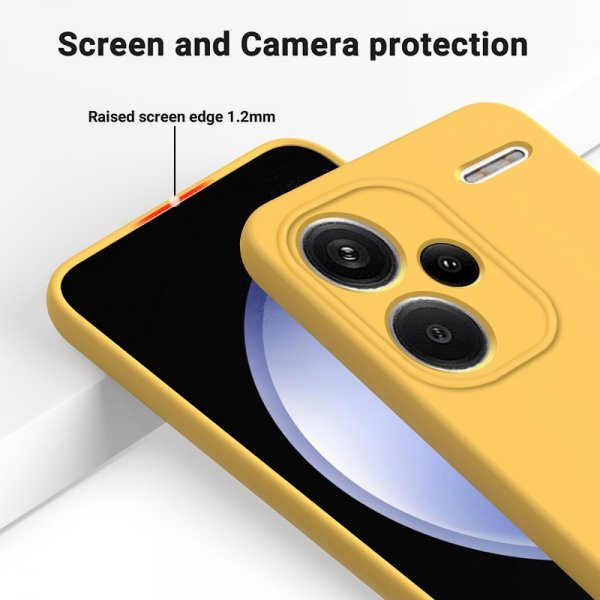Xiaomi Redmi Note 13 Pro Plus 5G Skal med Strap Silikon Gul
