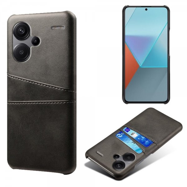 Xiaomi Redmi Note 13 Pro Plus 5G Skal med två Kortfack Svart