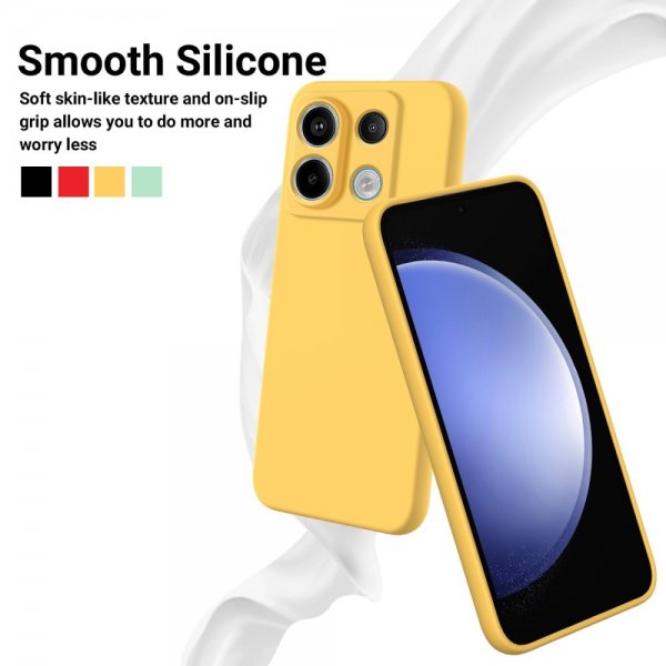 Xiaomi Redmi Note 13 Pro 5G Skal med Strap Silikon Gul