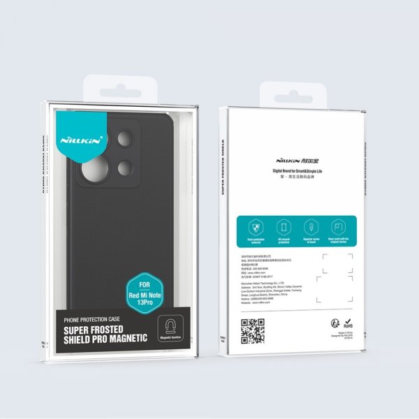 Nillkin Xiaomi Redmi Note 13 Pro 5G Skal Super Frosted Shield Pro MagSafe Svart