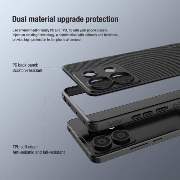 Nillkin Xiaomi Redmi Note 13 Pro 5G Skal Super Frosted Shield Pro Röd