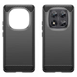 Xiaomi Redmi Note 14 Pro 5G Skal Borstad Kolfibertextur Svart