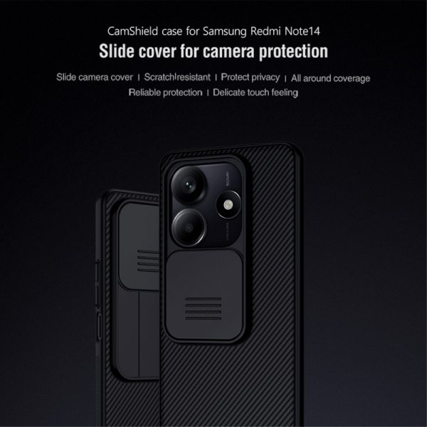 Nillkin Xiaomi Redmi Note 14/Redmi Note 14 5G Skal CamShield Svart
