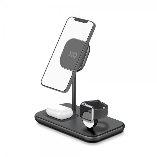 Xqisit Laddare 3-in-1 Wireless Charger Aluminum MagSafe